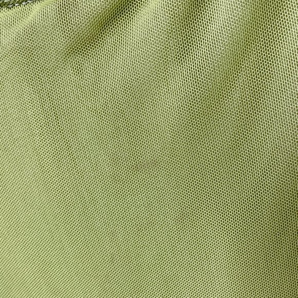 Slinky Lime Neon Green Mesh Long Sleeve Mini Dress - Picture 7 of 7